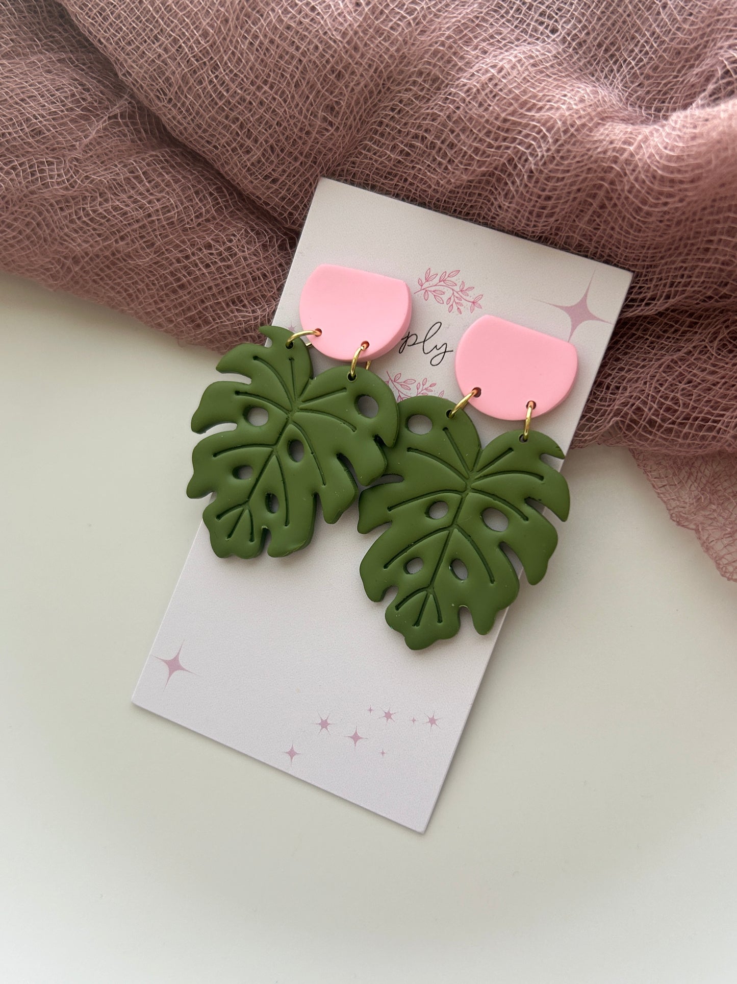 Monstera Leaves Earrings