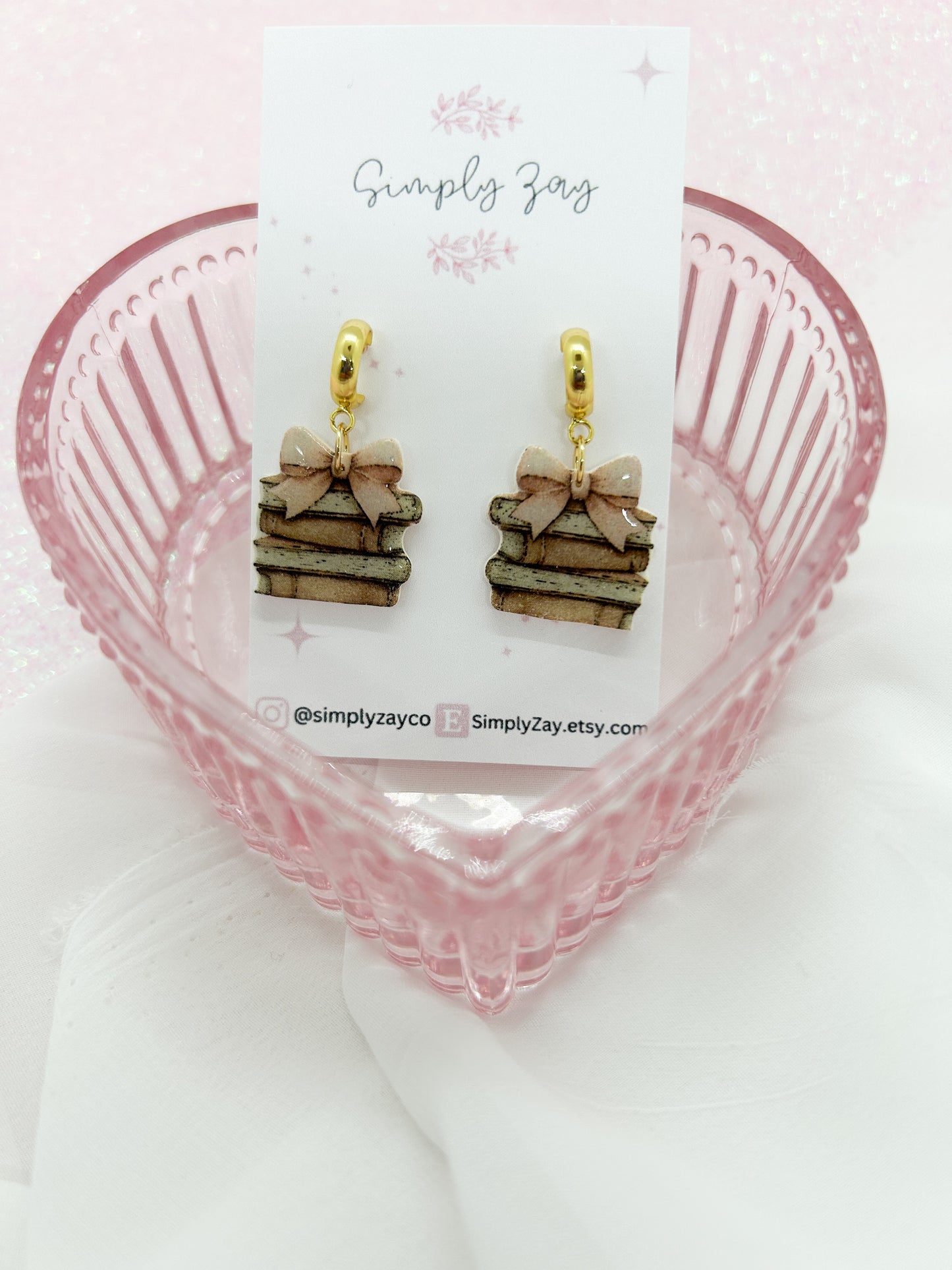 Stack of Books Dangles