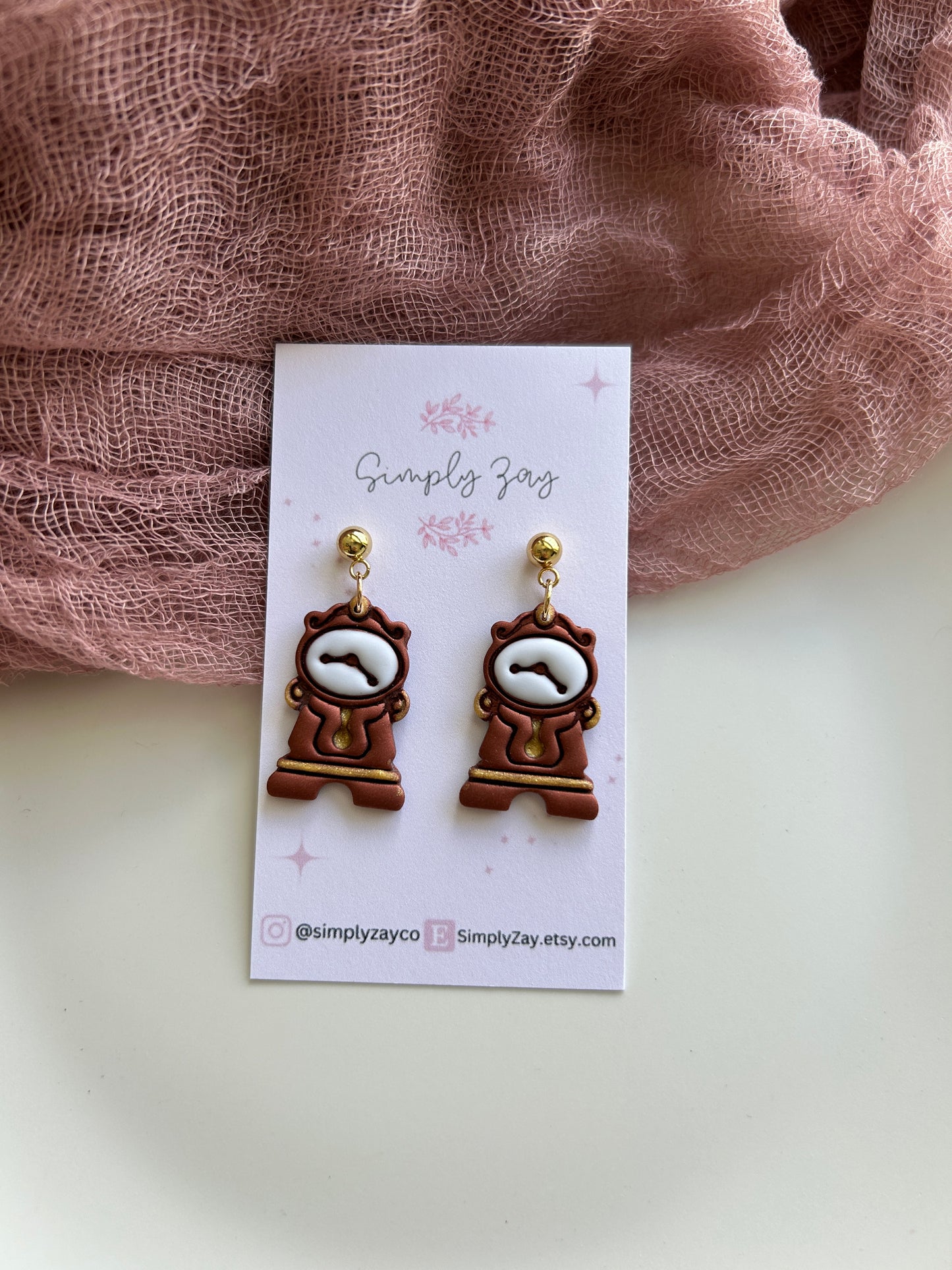 Clock Earrings