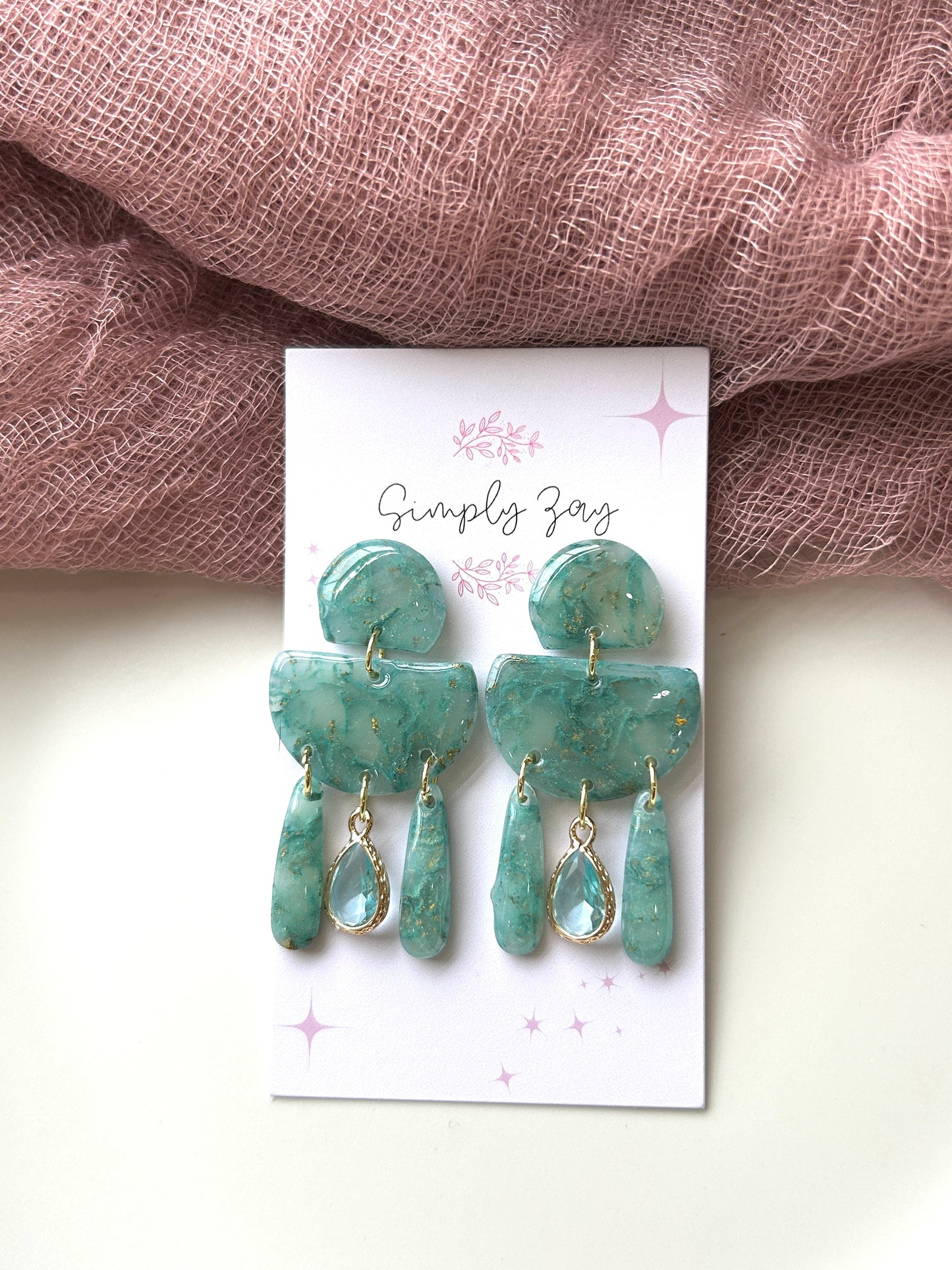 Emerald Dangle Earrings