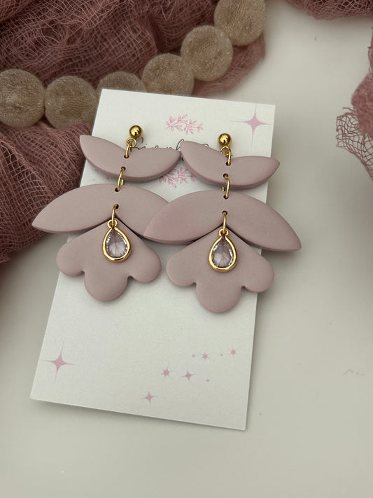 Lilac Leaf Tiered Dangles