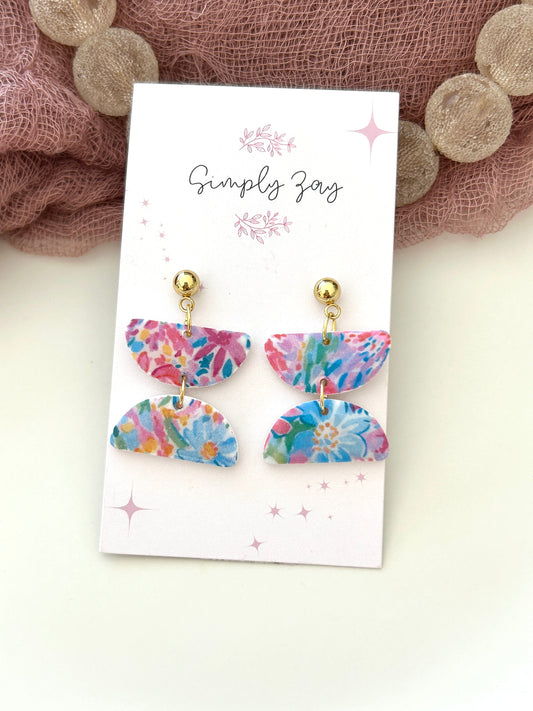Floral Pattern Earrings