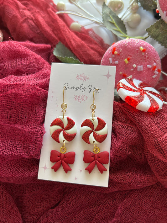 Peppermint Candy Dangles