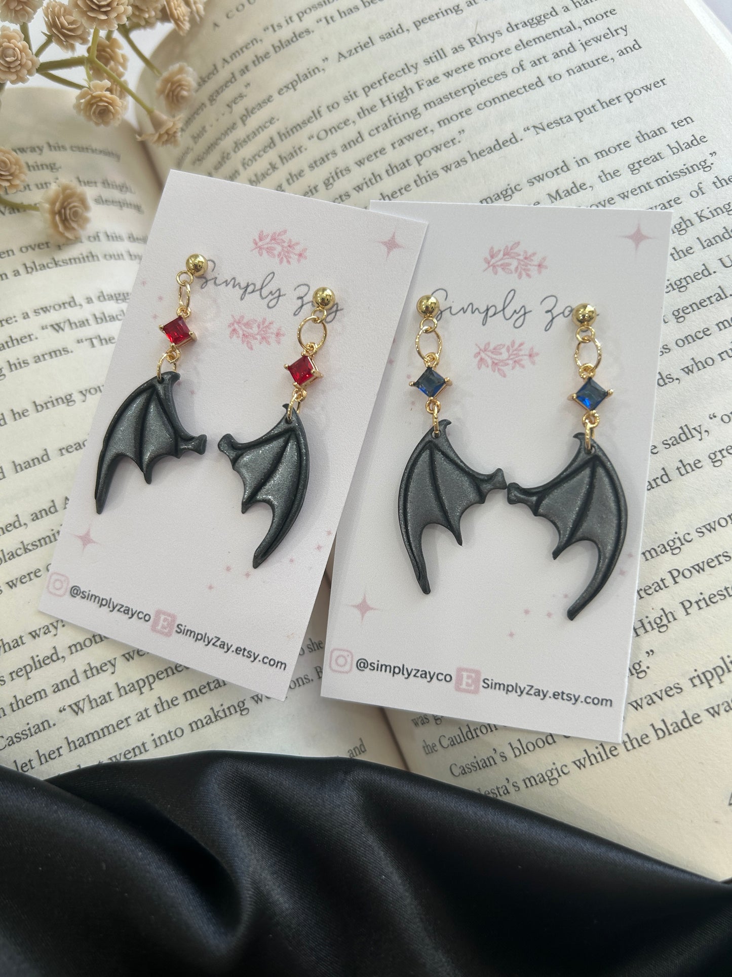 Illyrian Bat Wing Earrings- Officially Licensed