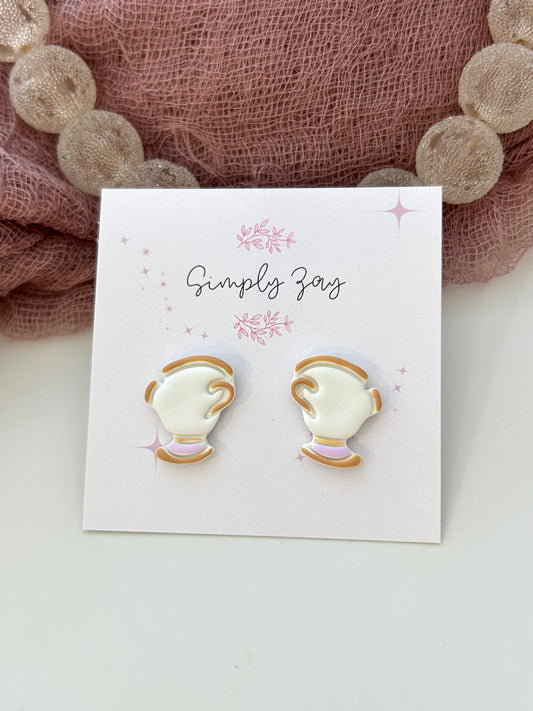 Teacup Stud Earrings
