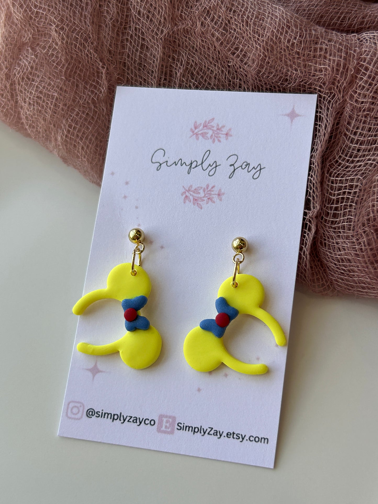 Mouse Headband Earrings
