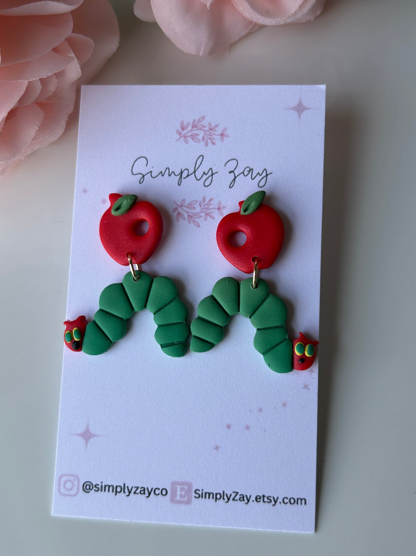 Hungry Caterpillar Inspired Earrings