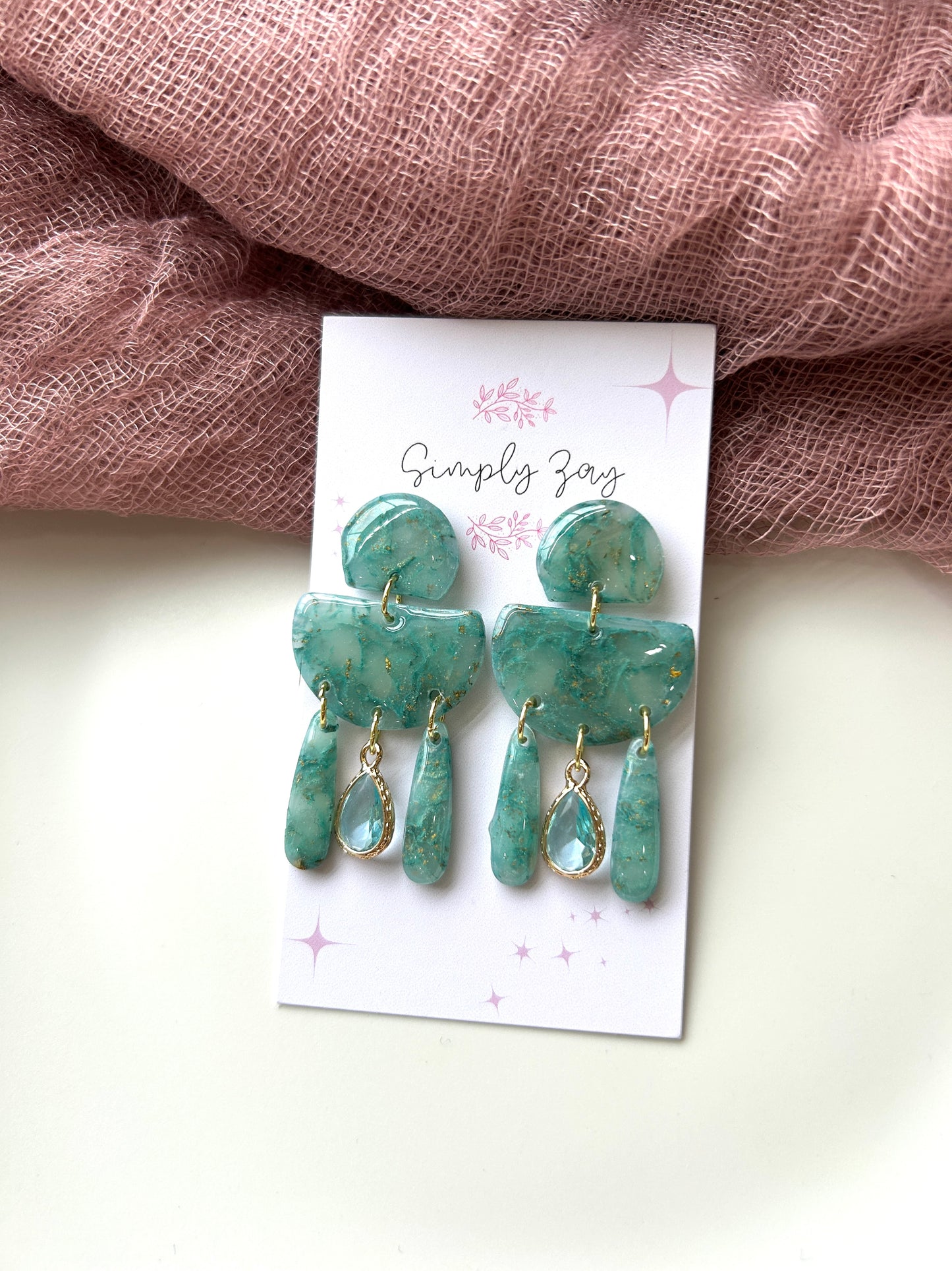 Emerald Dangle Earrings