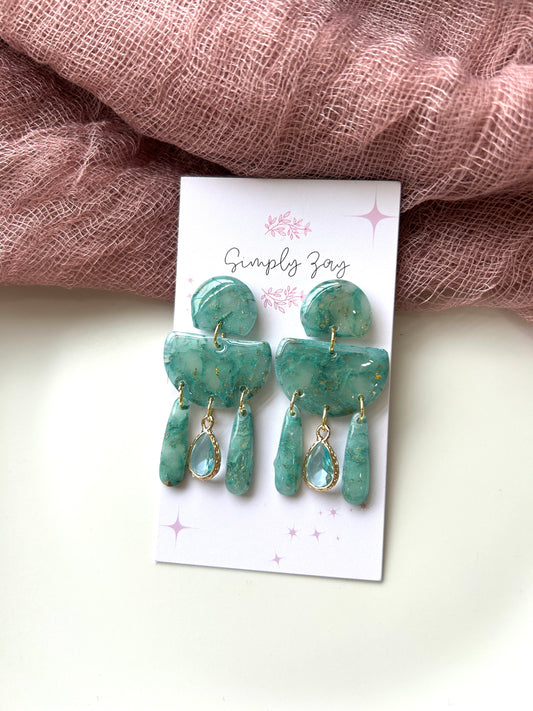 Emerald Dangle Earrings