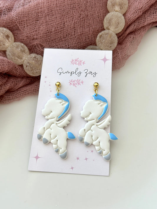 Winged Horse Earrings