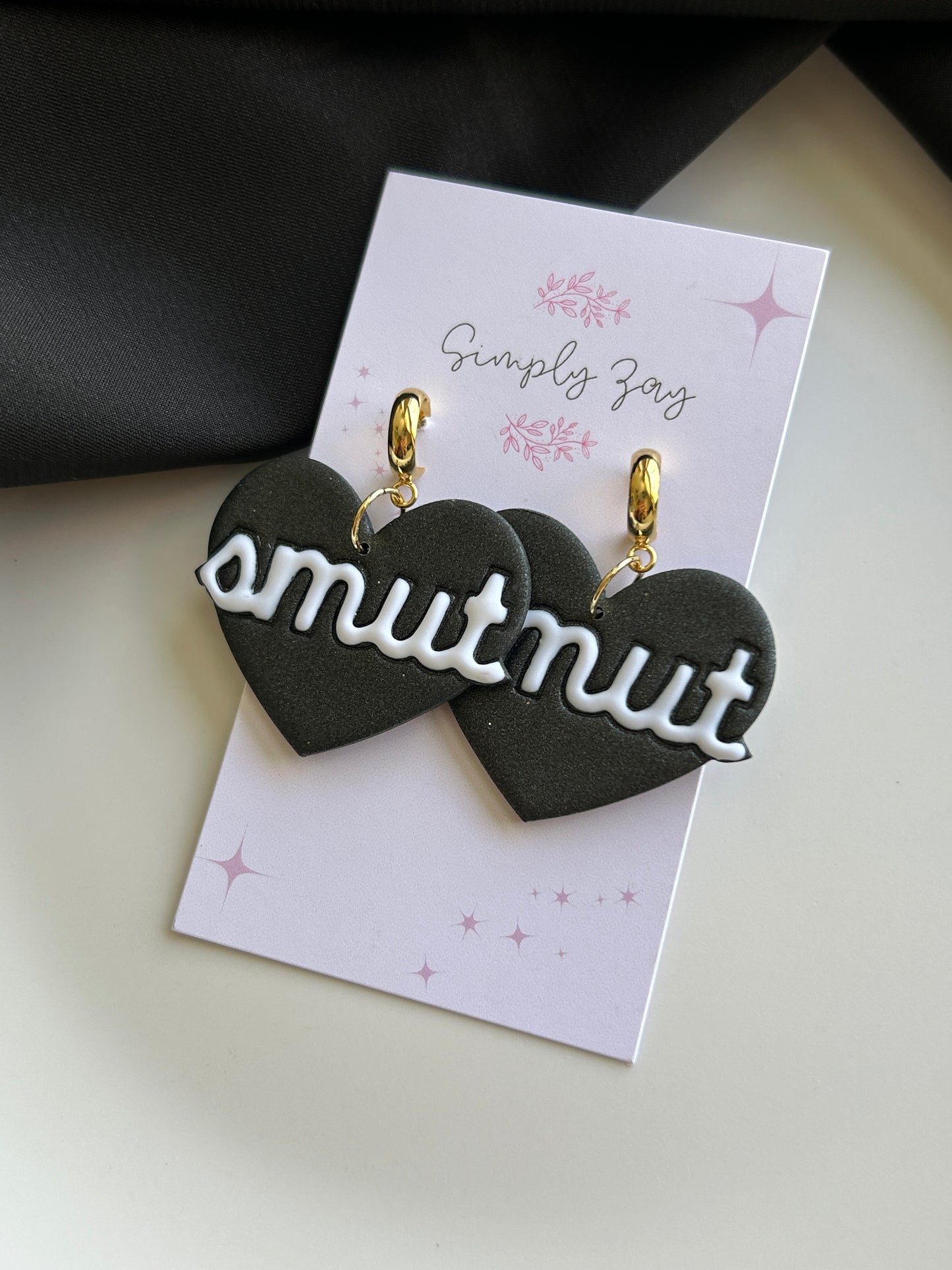 Smut Heart Earrings