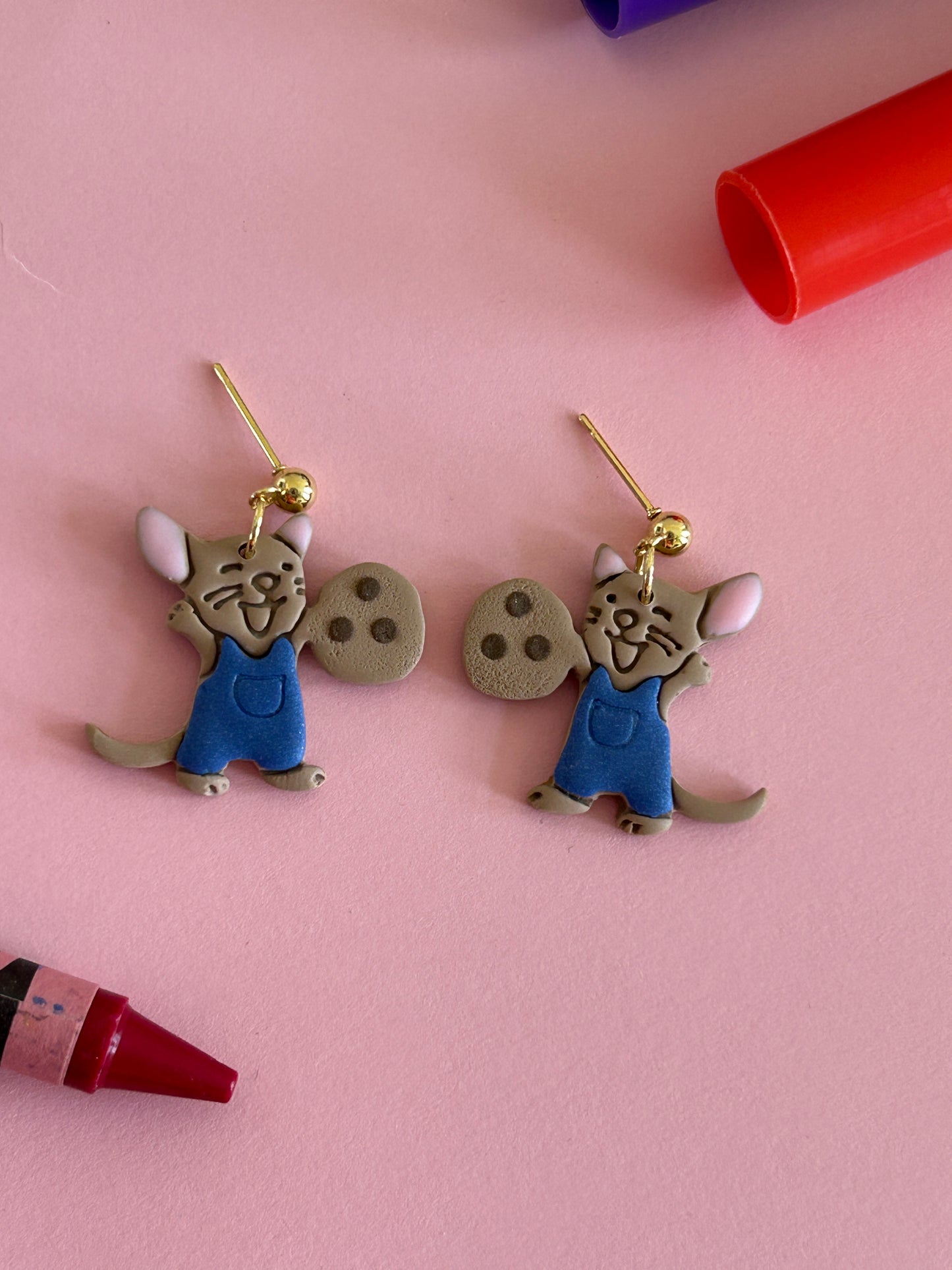 Storytime Mouse Earrings