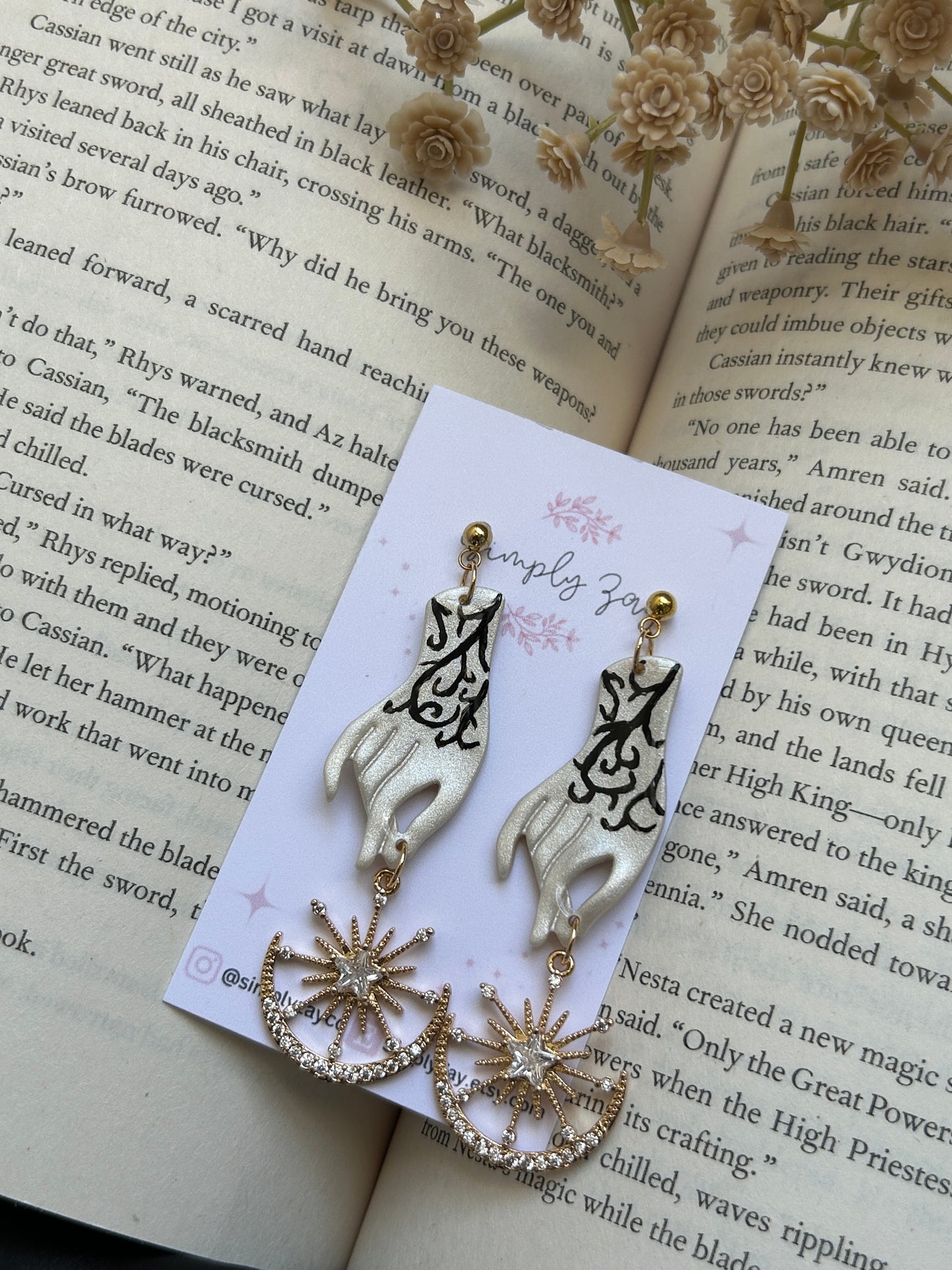 Feyre’s High Lady Tattoo Earrings- Officially Licensed ACOTAR Merch
