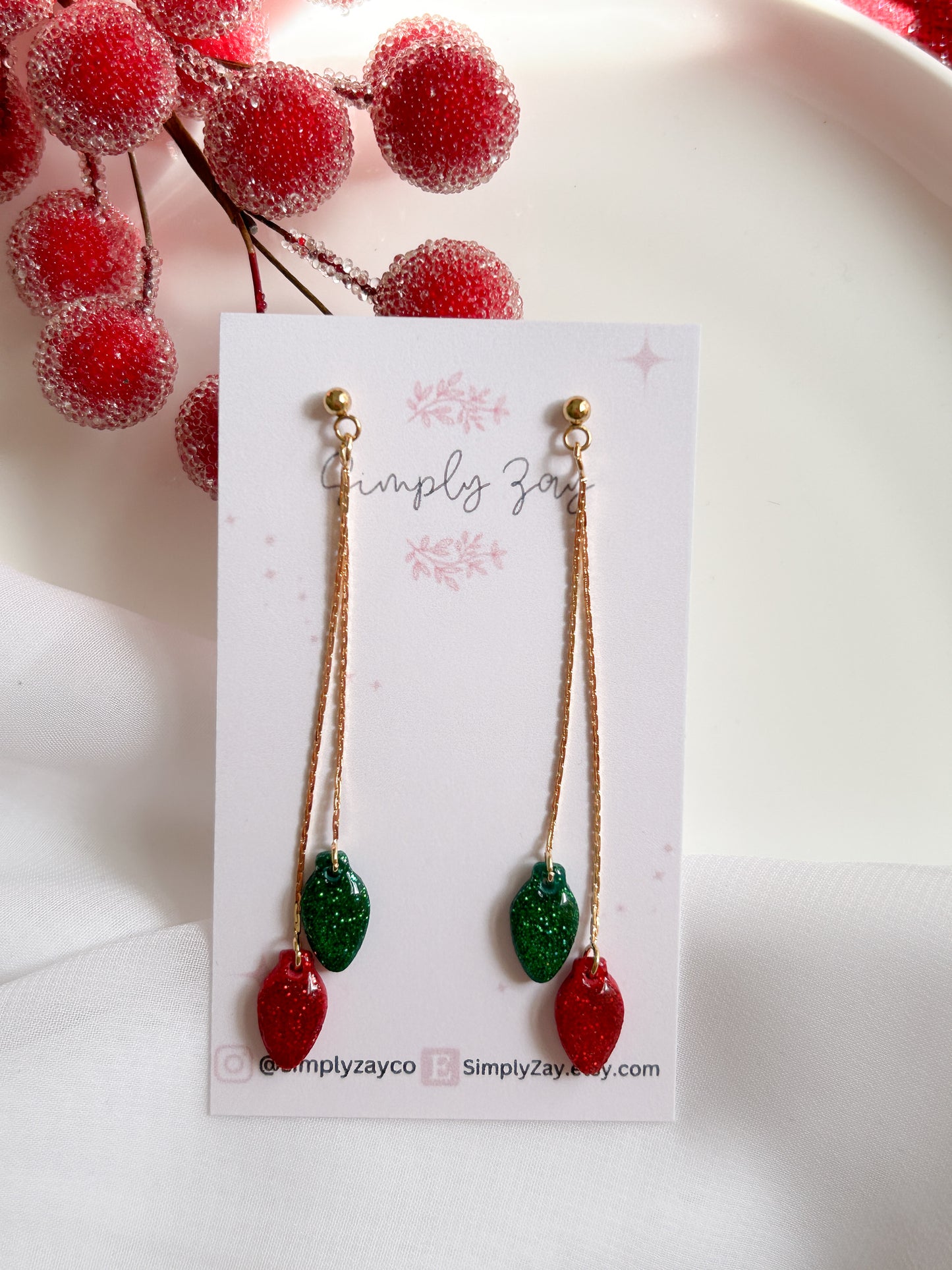 Christmas Lights Earrings