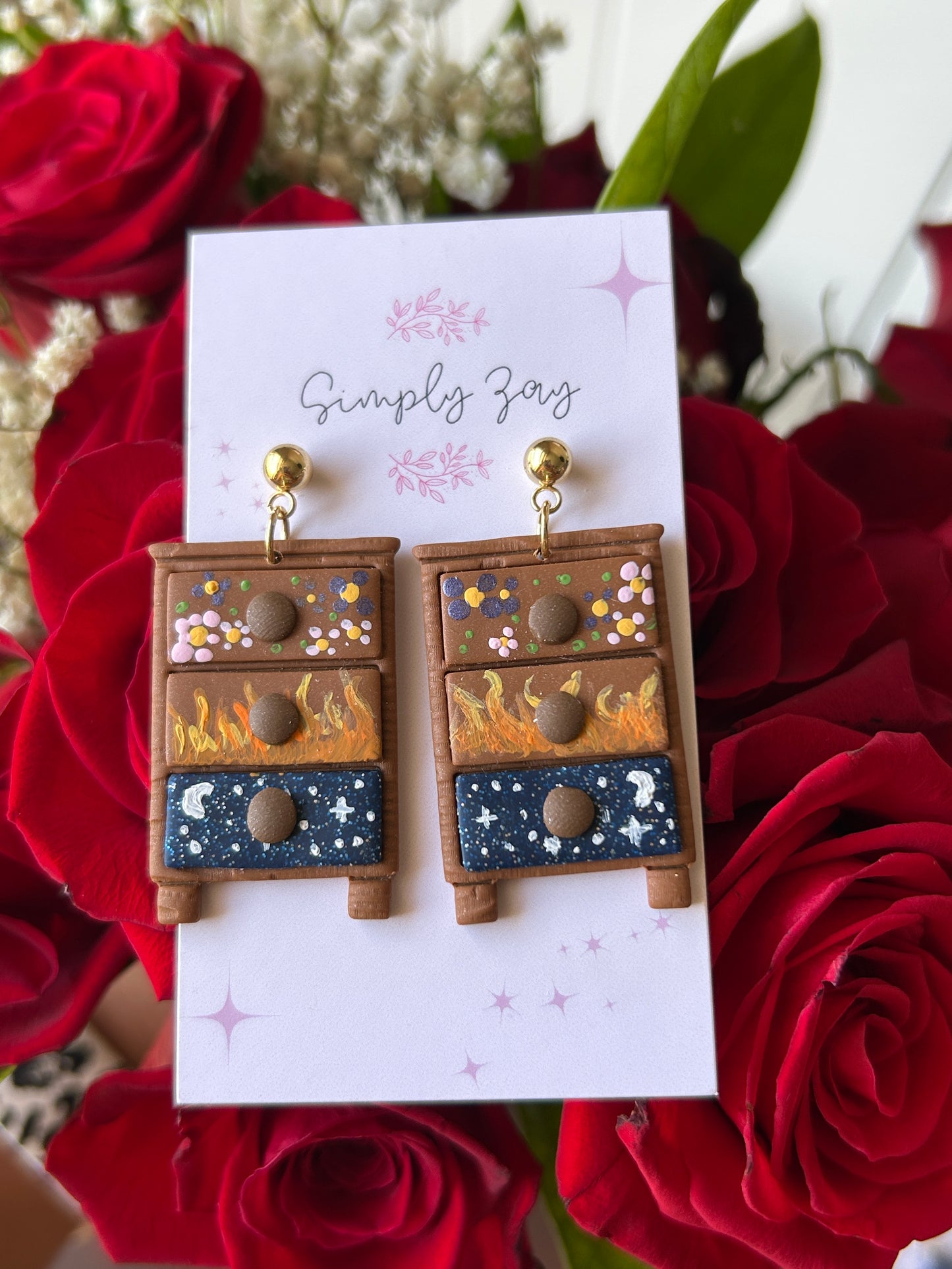 Fantasy Book Earrings