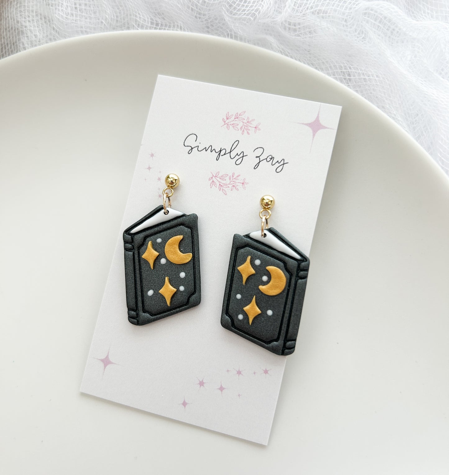 Celestial Book Earrings