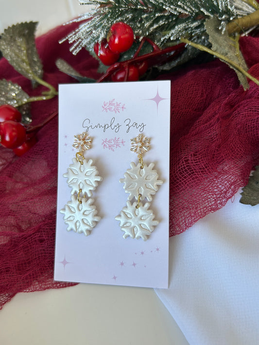Snowflake Winter Dangles