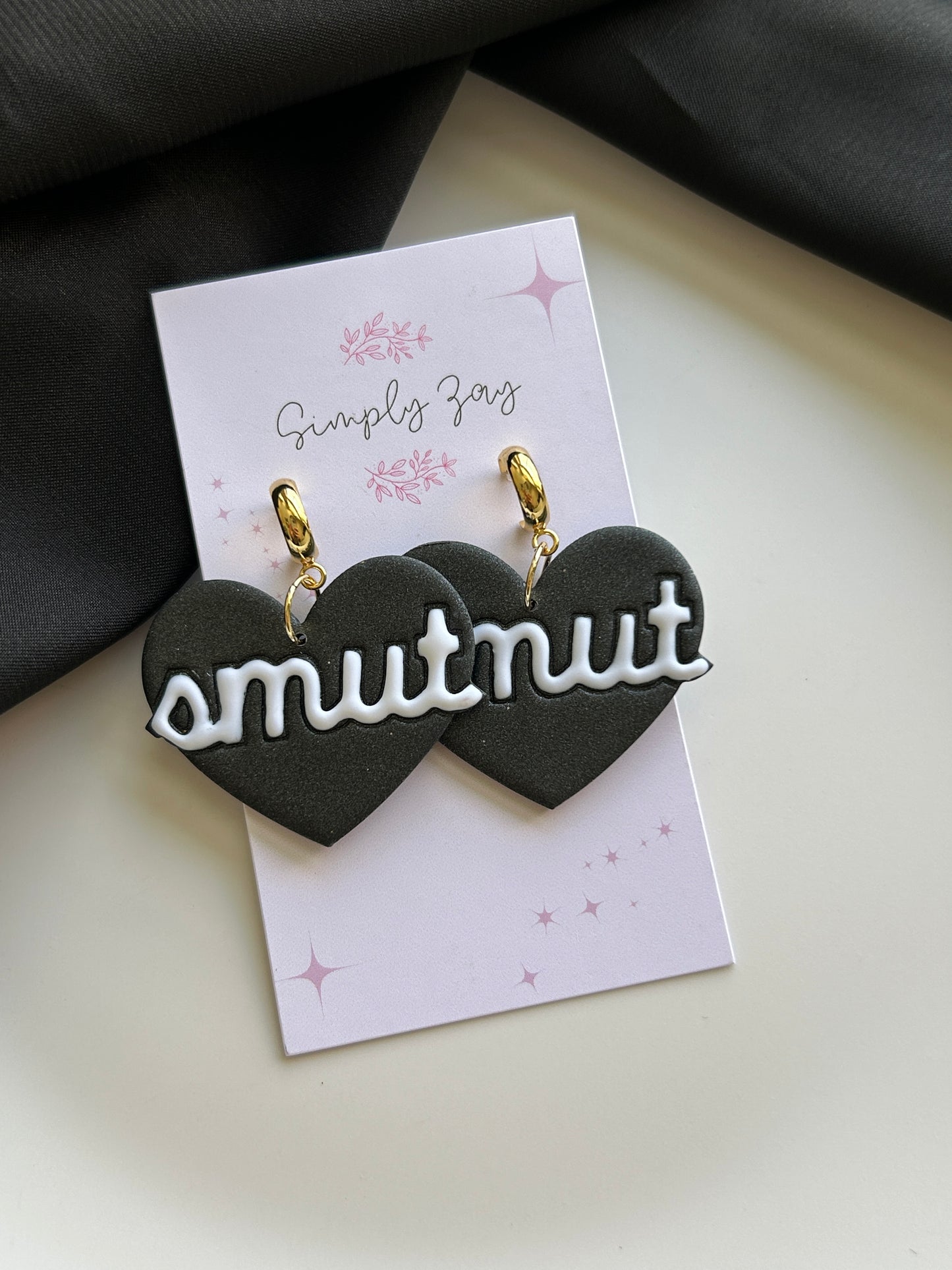 Smut Heart Earrings