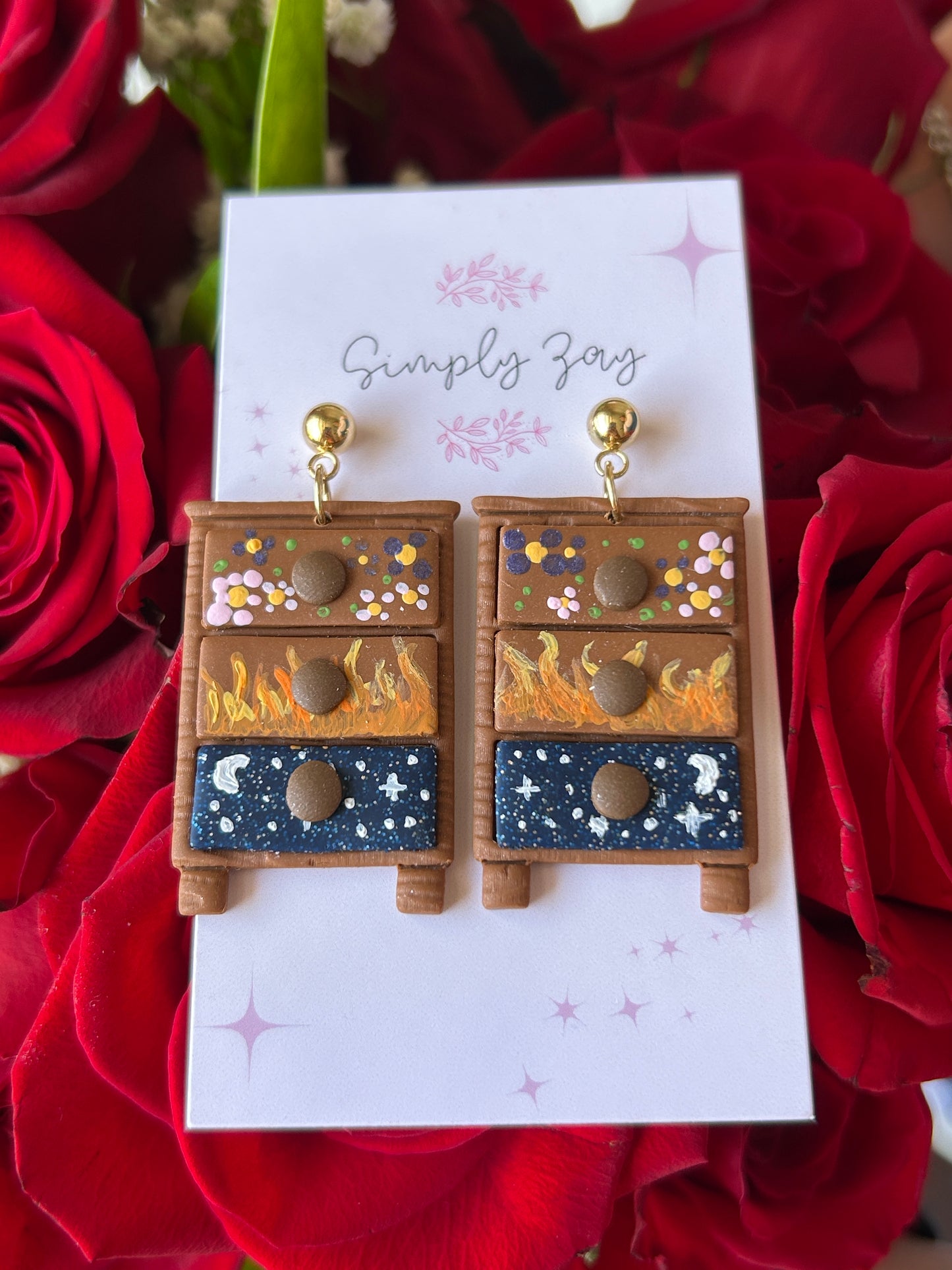 Fantasy Book Earrings