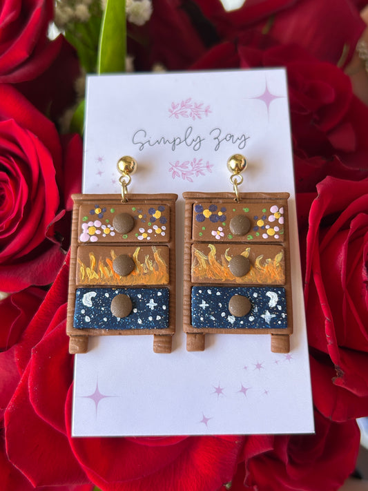 Fantasy Book Earrings