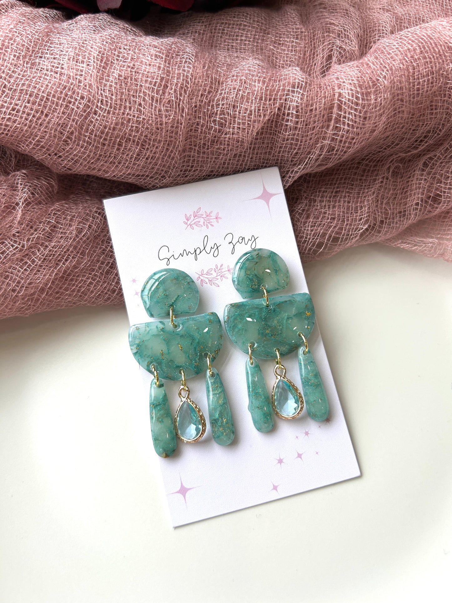 Emerald Dangle Earrings