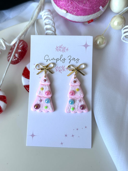 Winter Wonderland Tree Earrings