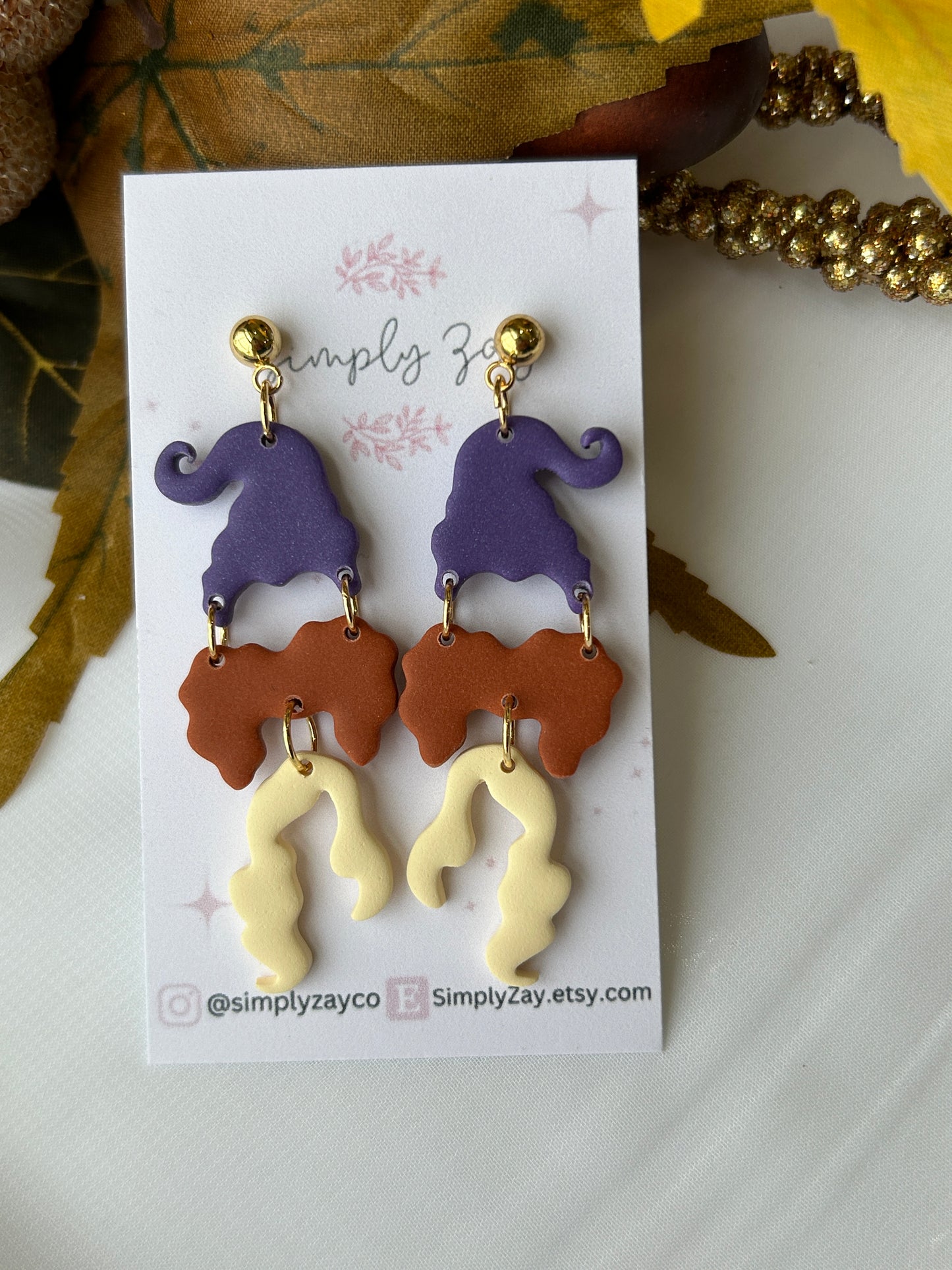 Hocus Pocus Witch Inspired Earrings