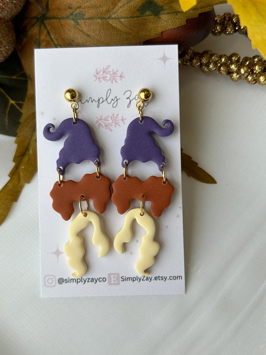 Hocus Pocus Witch Inspired Earrings
