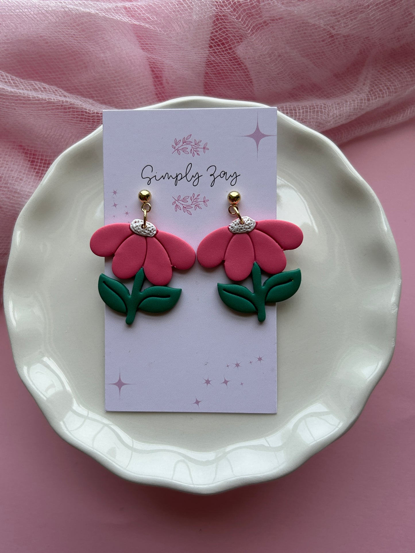Daisy Clay Earrings
