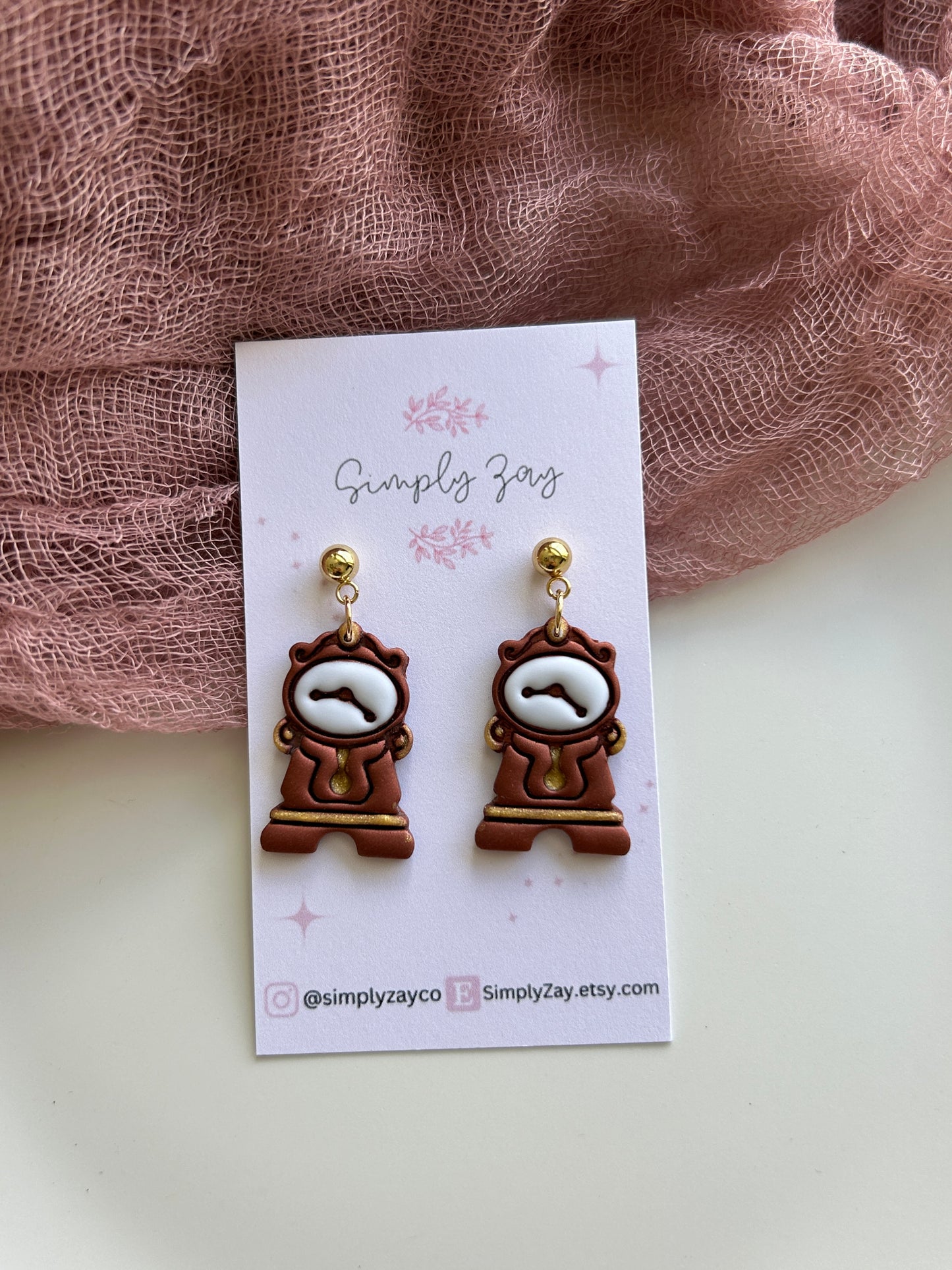 Clock Earrings
