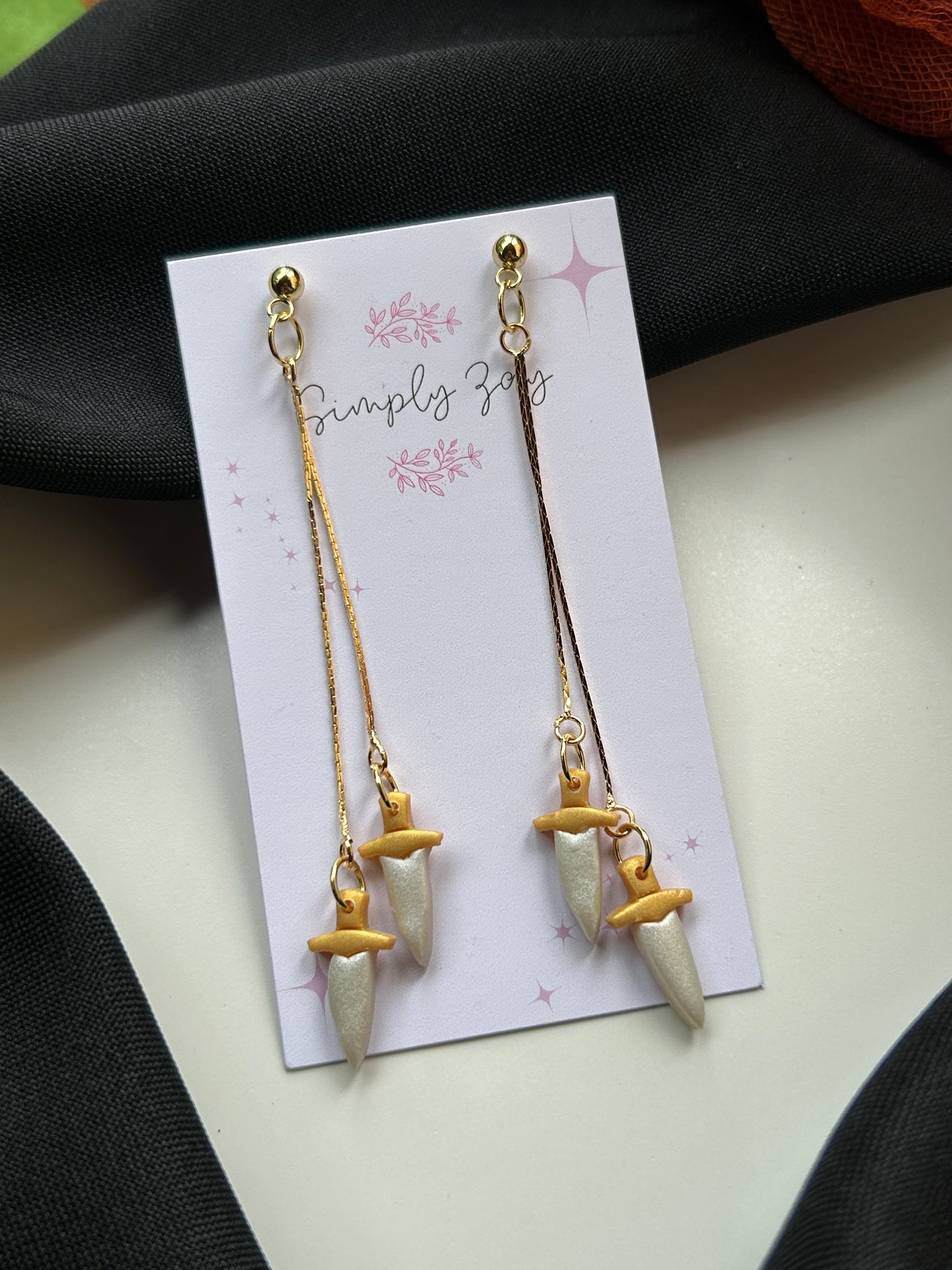 Hanging Dagger Sword Earrings