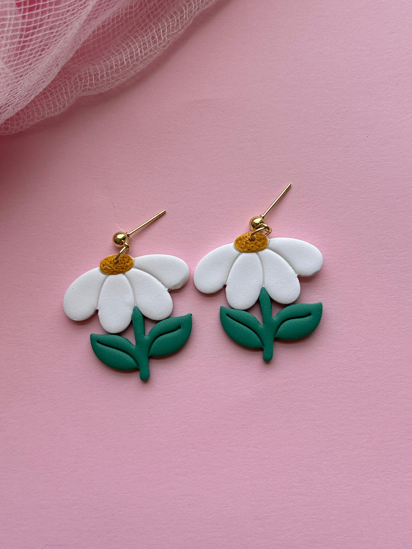 Daisy Clay Earrings