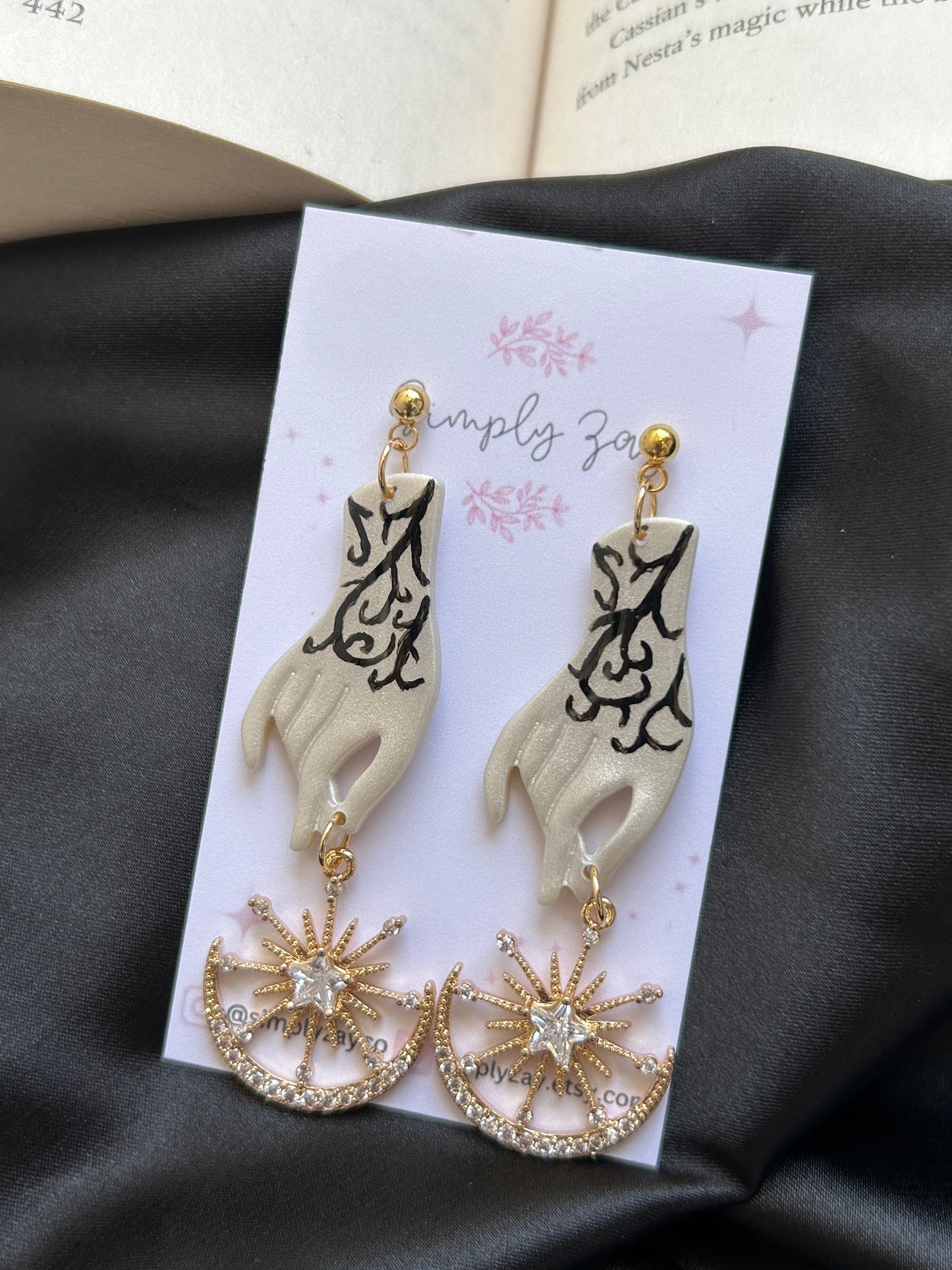 Feyre’s High Lady Tattoo Earrings- Officially Licensed ACOTAR Merch