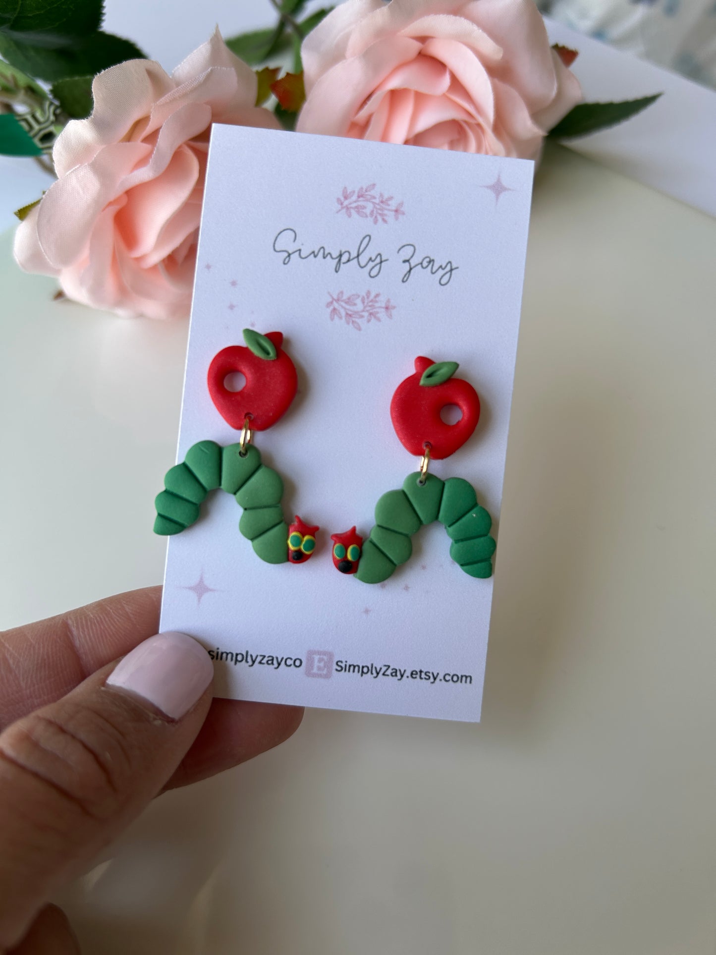 Hungry Caterpillar Inspired Earrings
