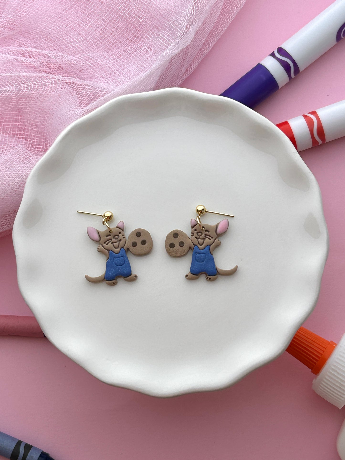 Storytime Mouse Earrings