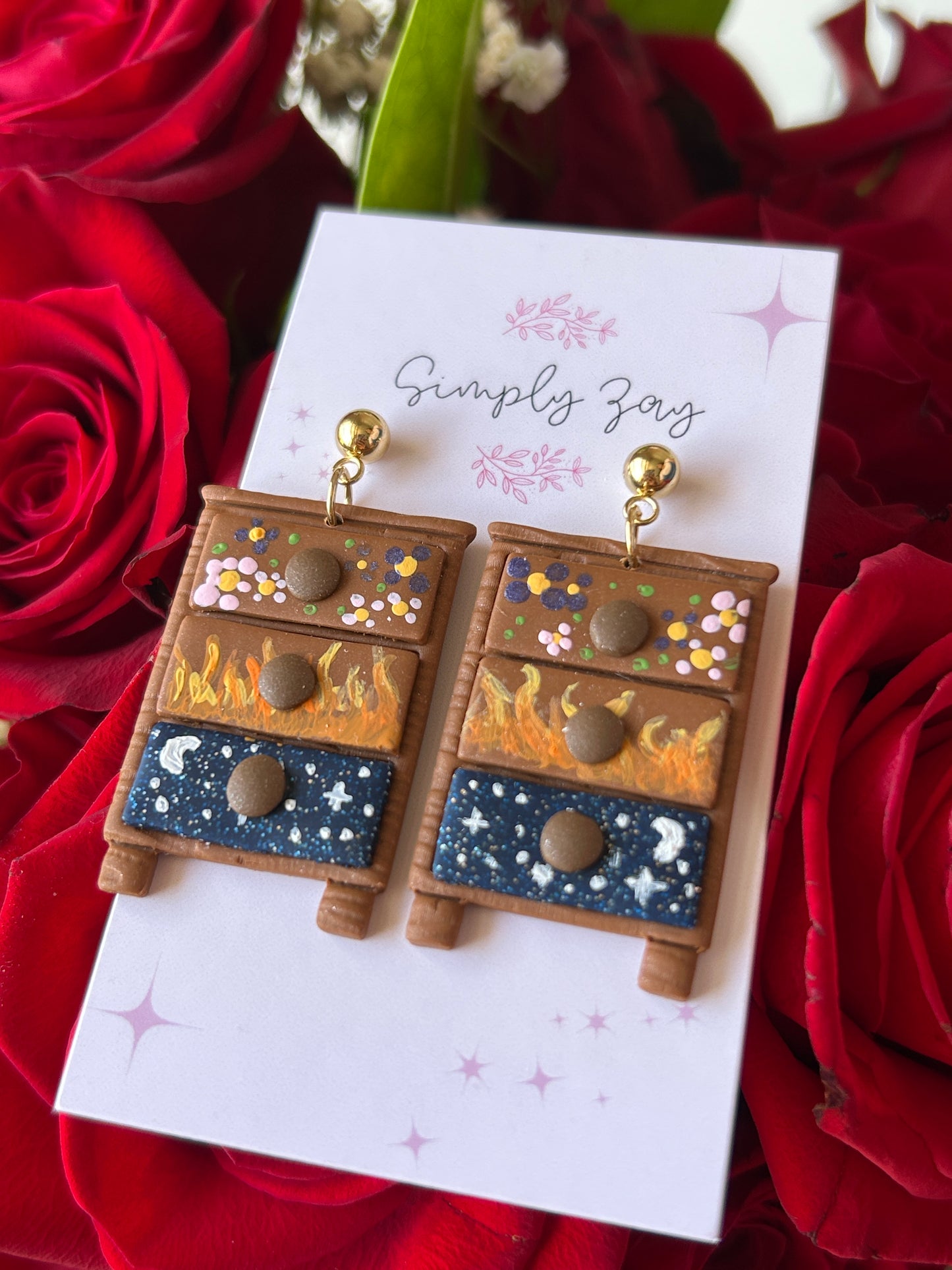 Fantasy Book Earrings