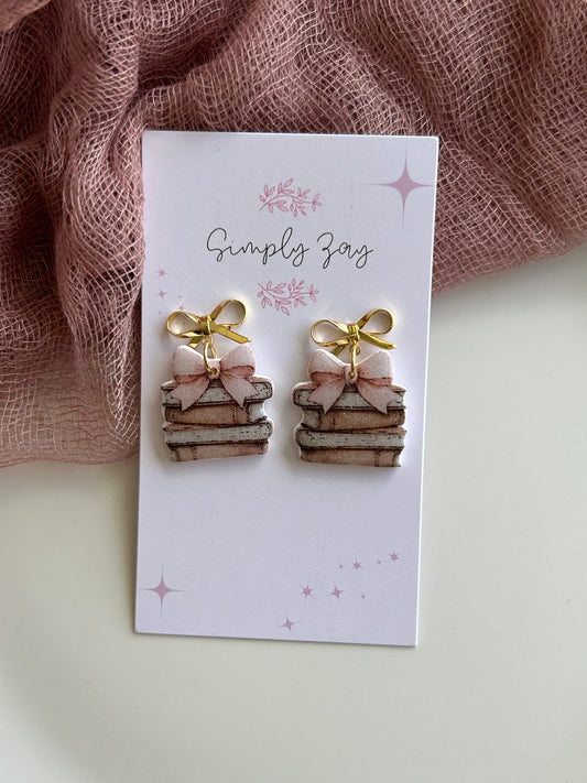Book Stack Earrings