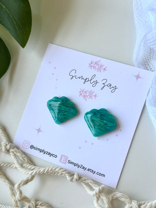 Seashell Ocean Inspired Studs