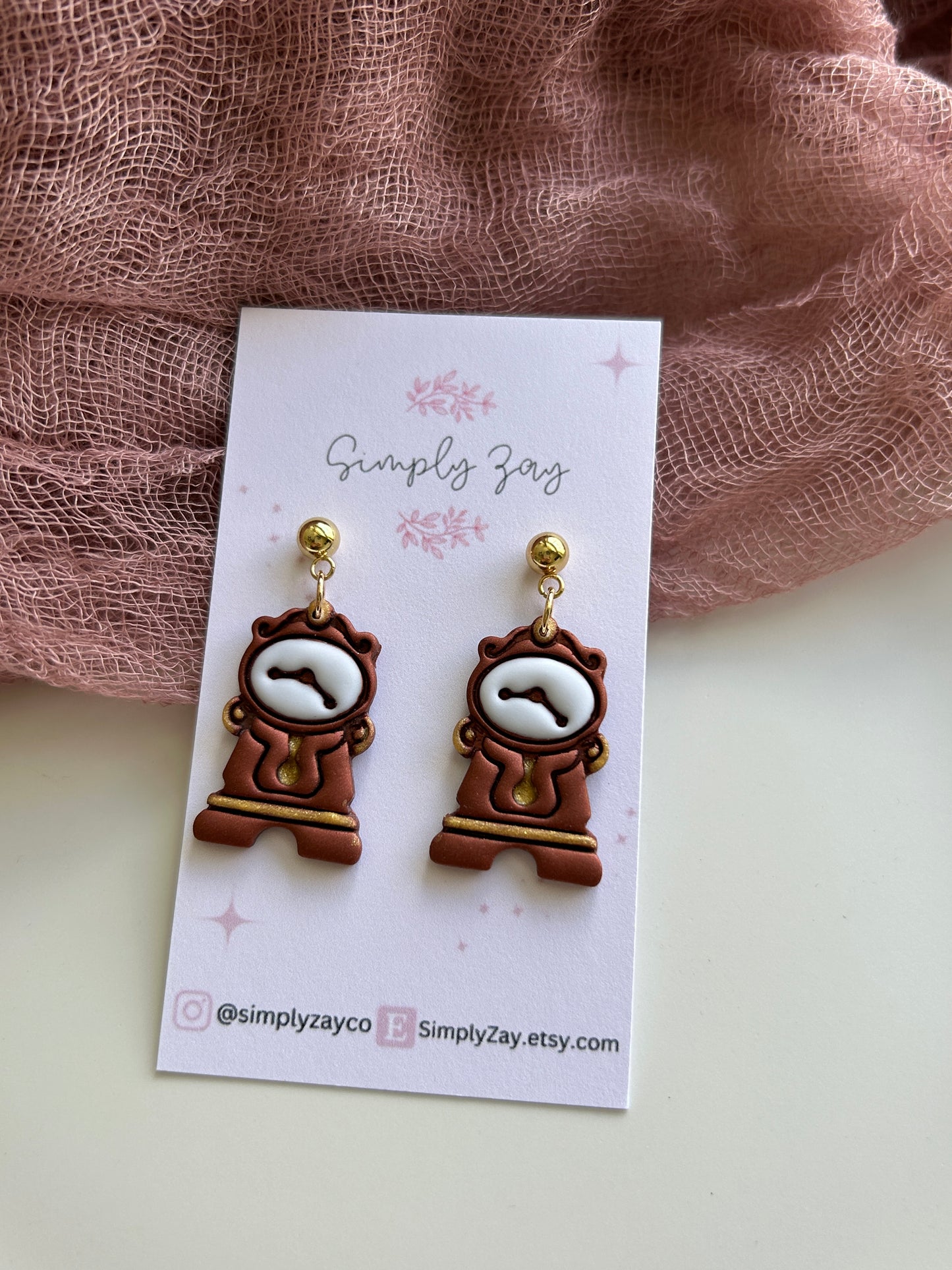 Clock Earrings