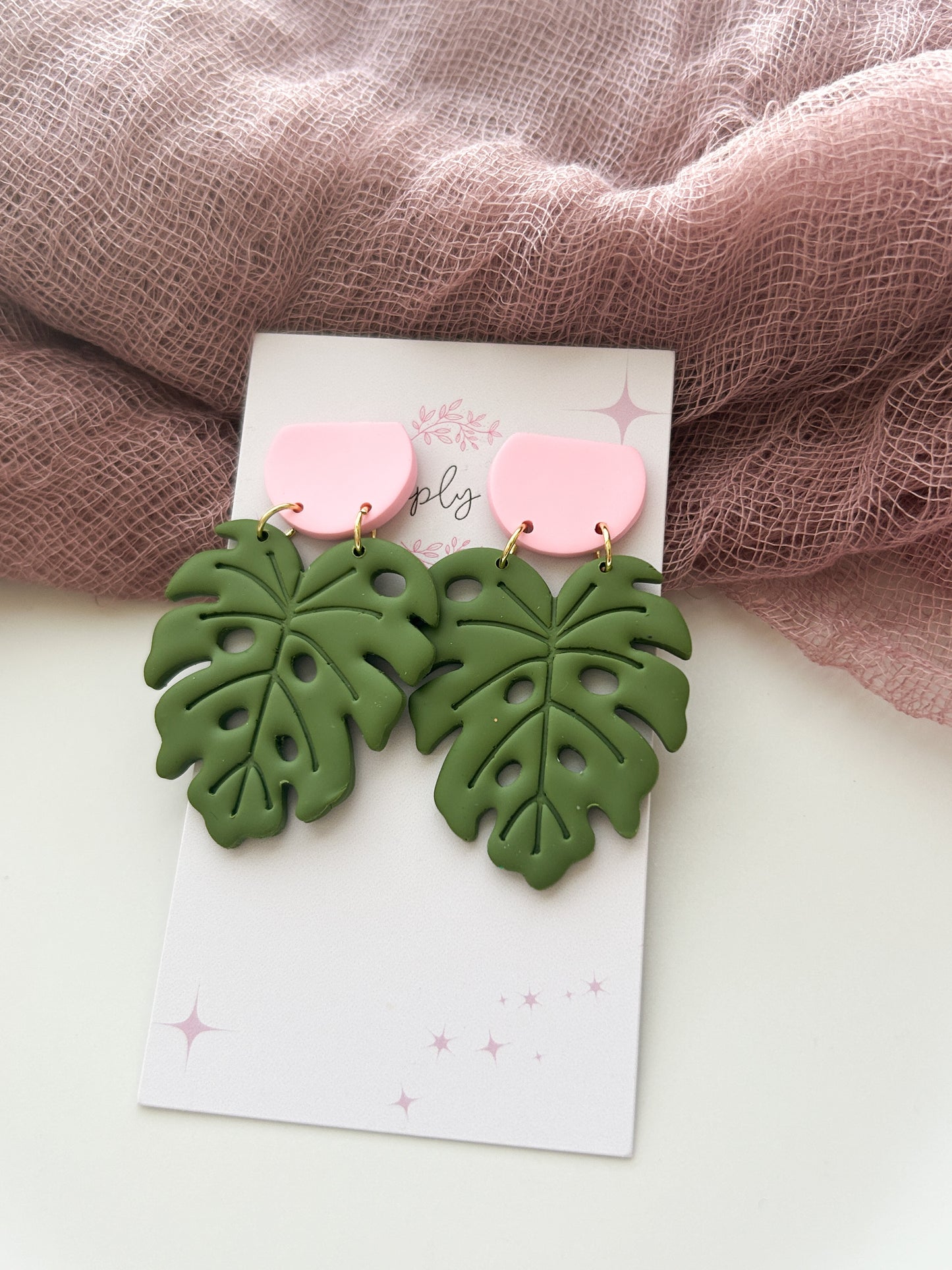 Monstera Leaves Earrings