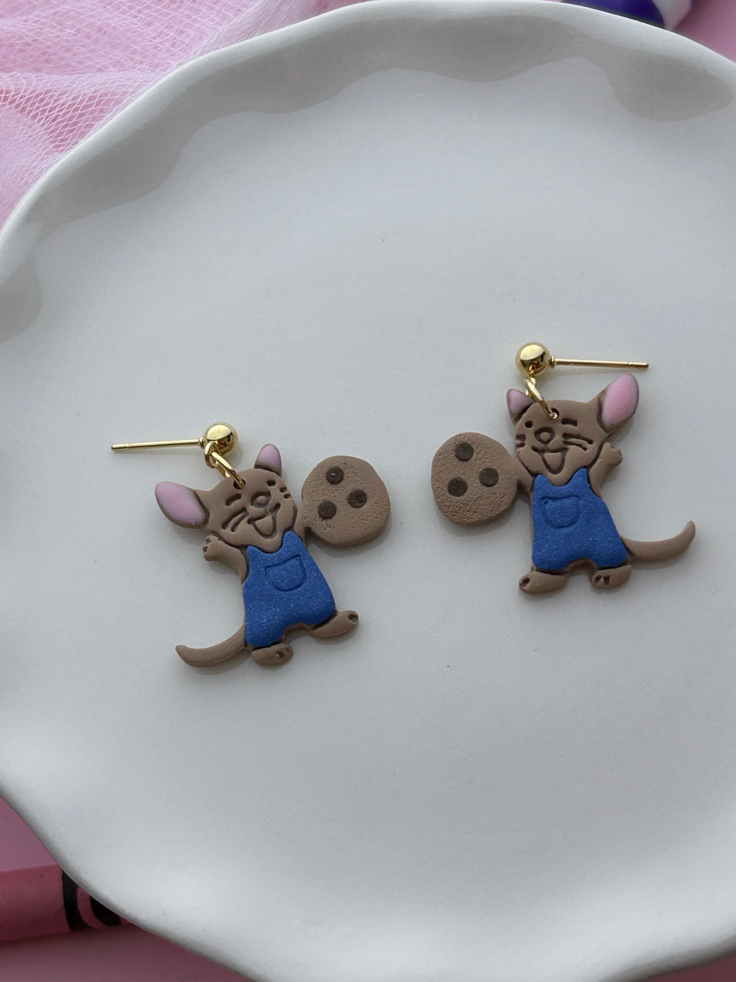Storytime Mouse Earrings