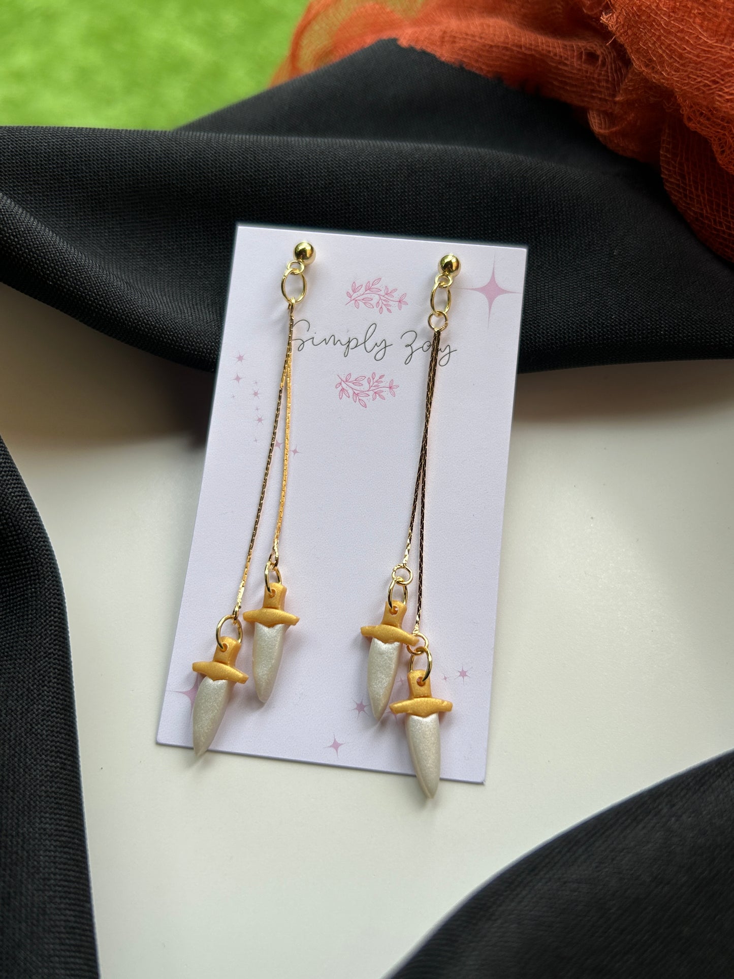 Hanging Dagger Sword Earrings