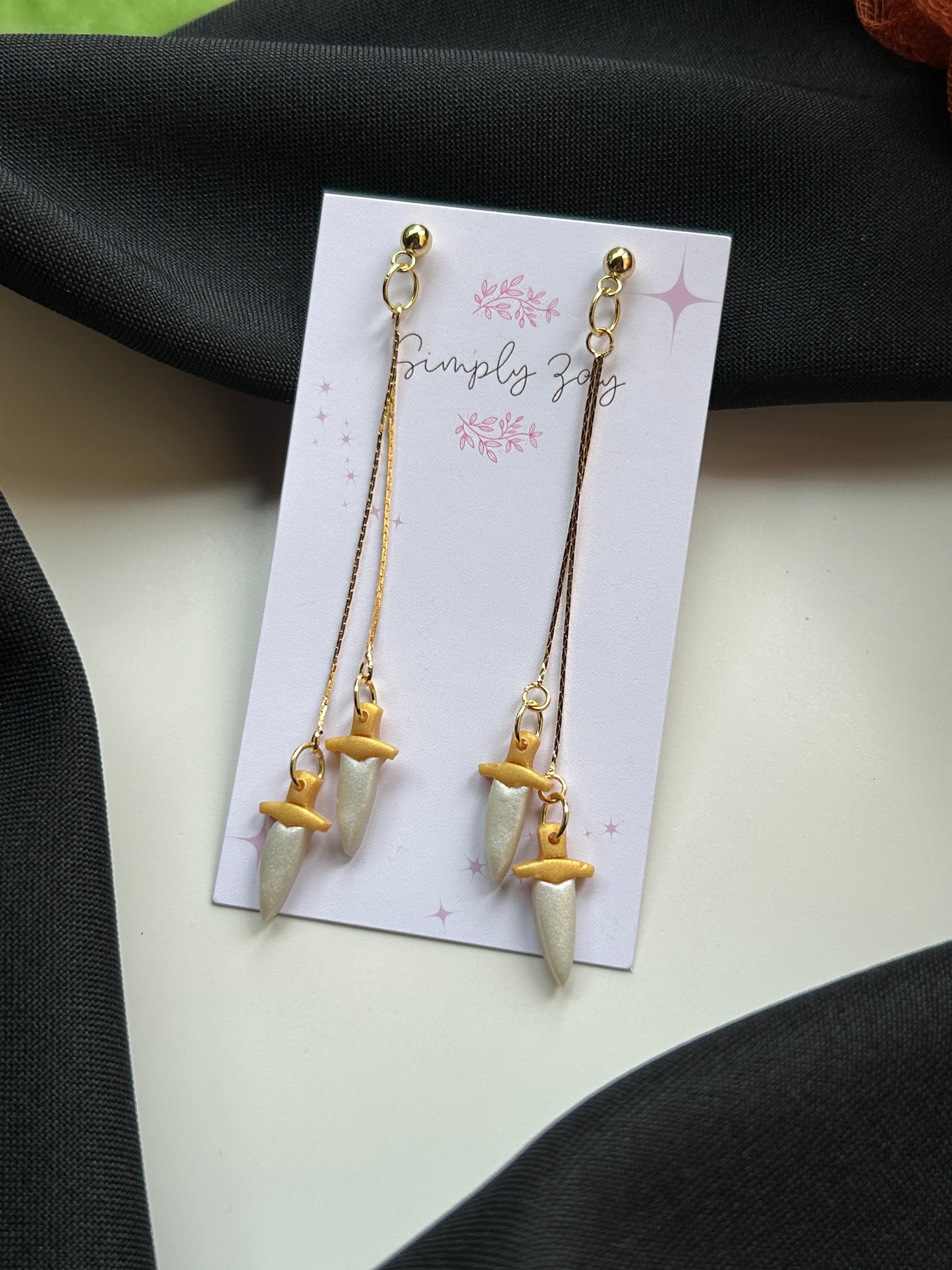 Hanging Dagger Sword Earrings