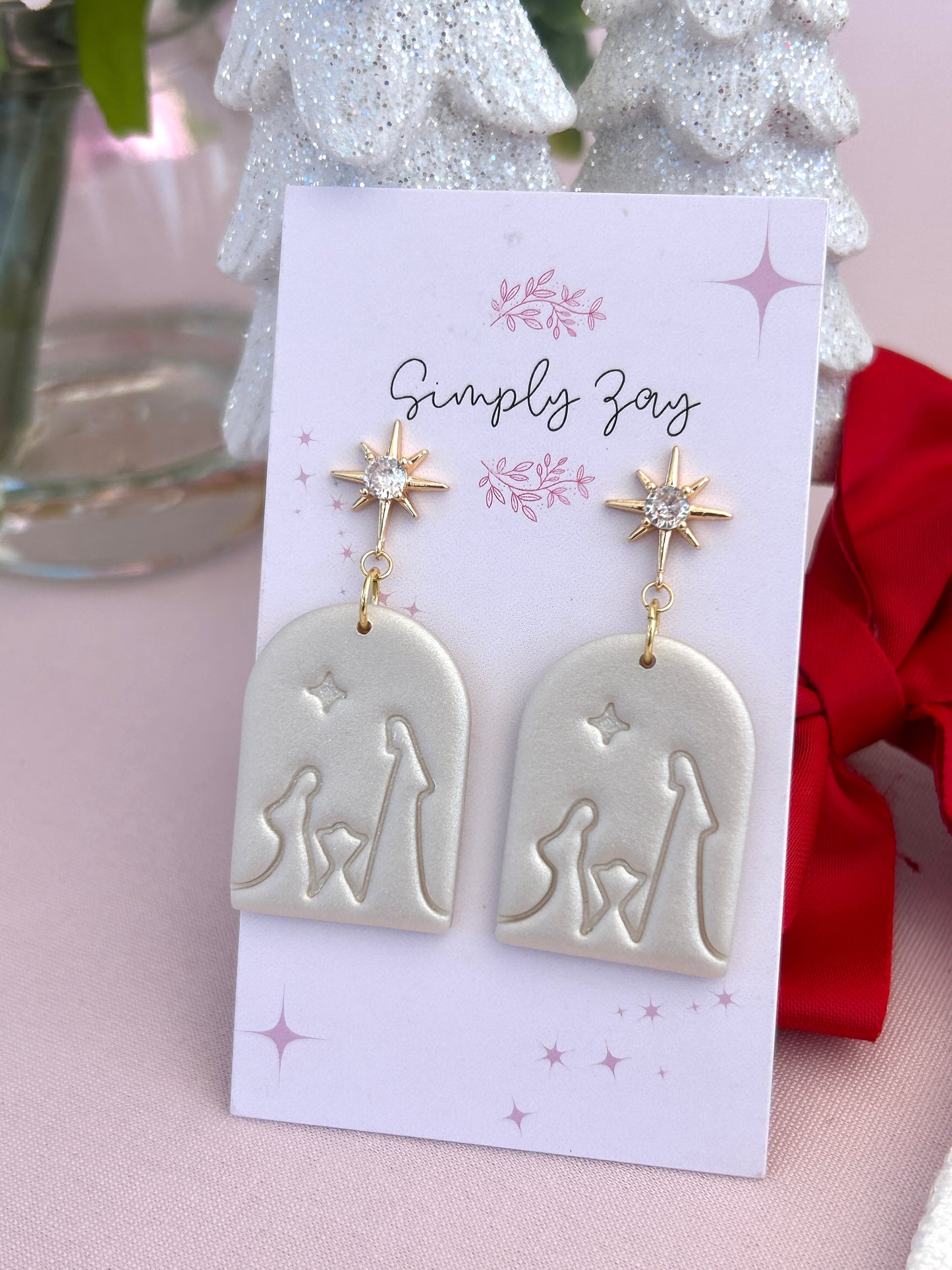 Nativity Dangle Earrings