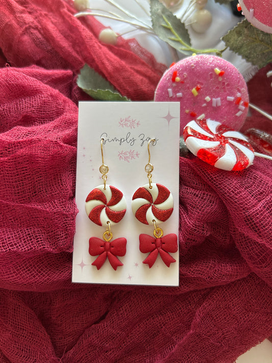 Peppermint Candy Dangles