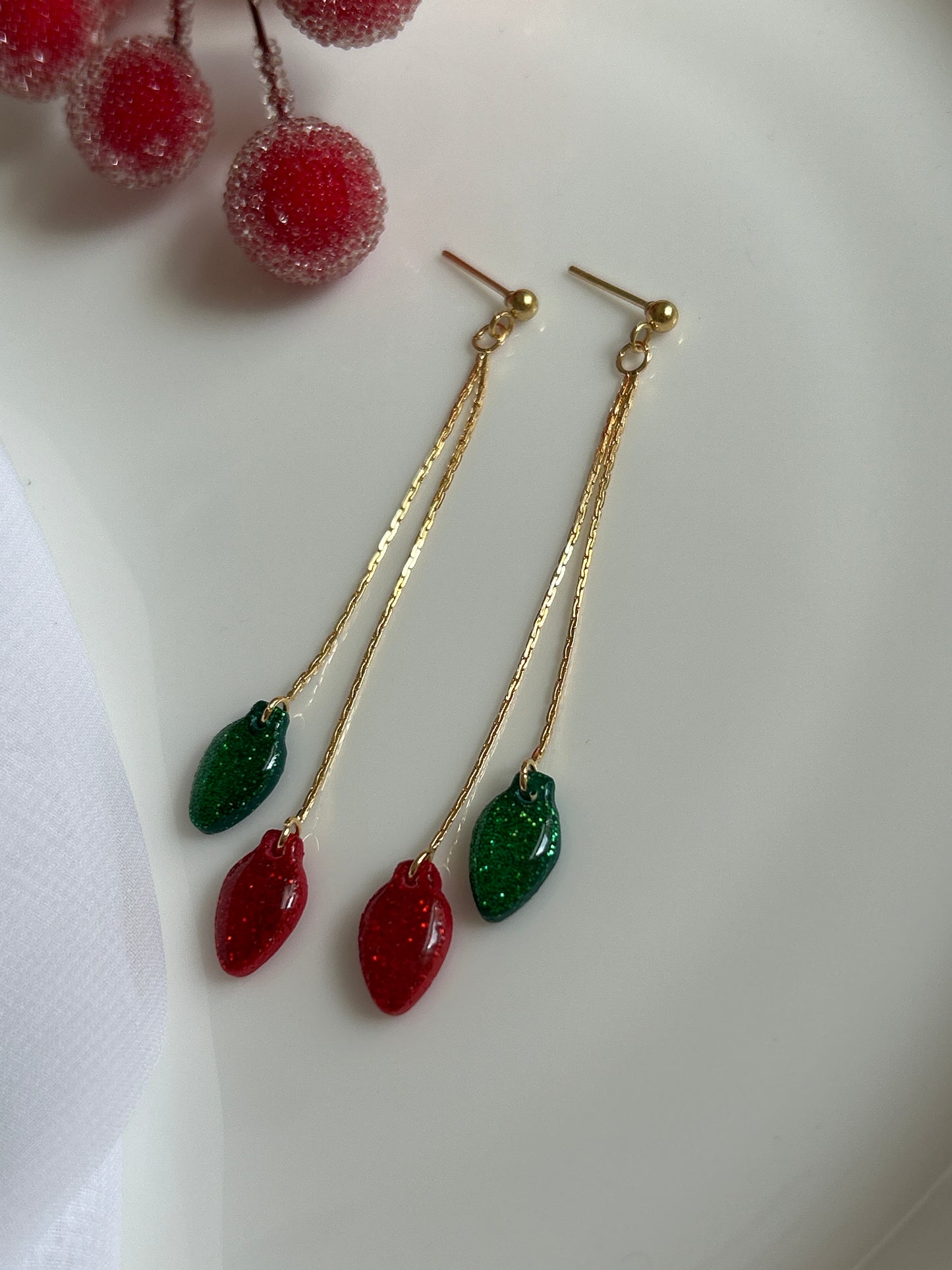 Christmas Lights Earrings