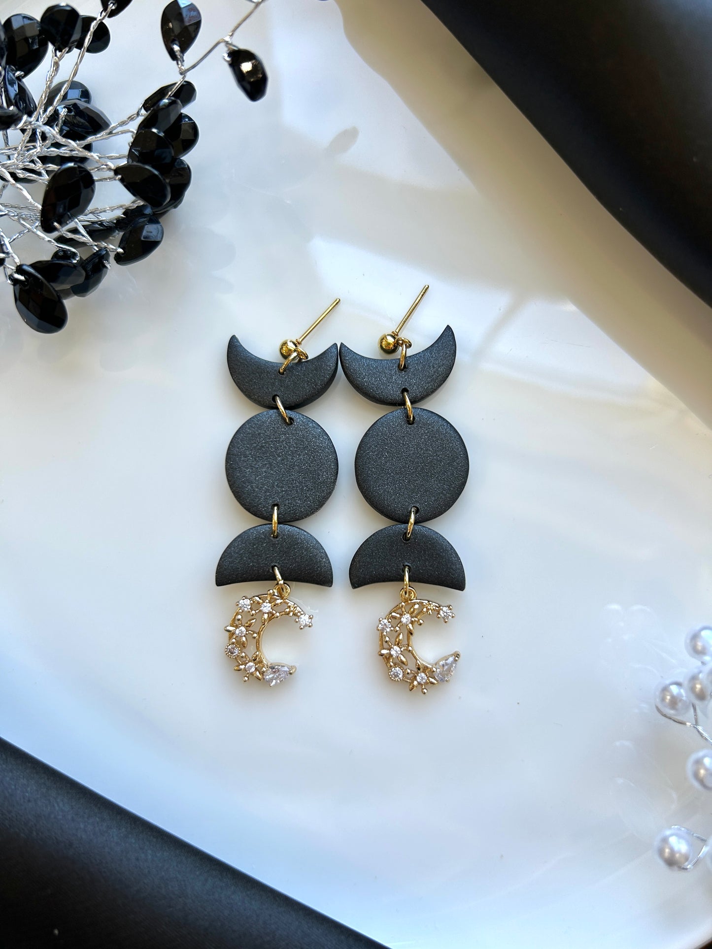Feyre’ Tattoo Moon Earrings- Officially Licensed