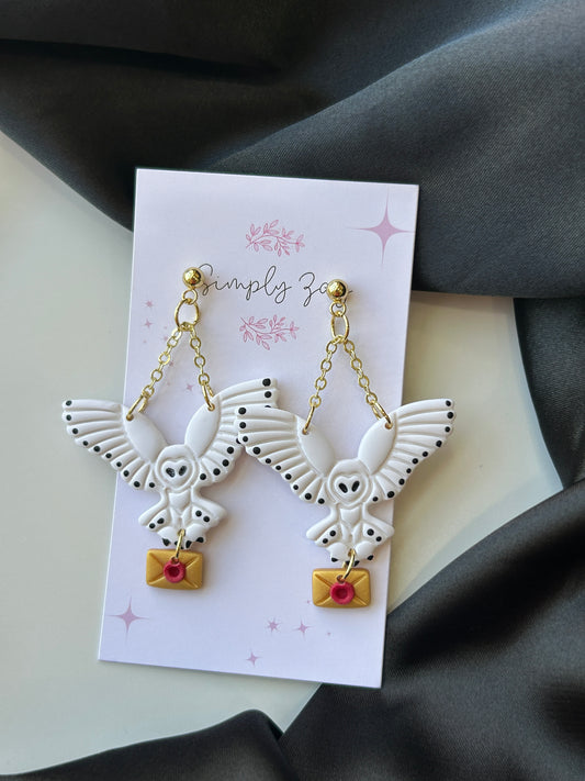 Owl Mail Earrings
